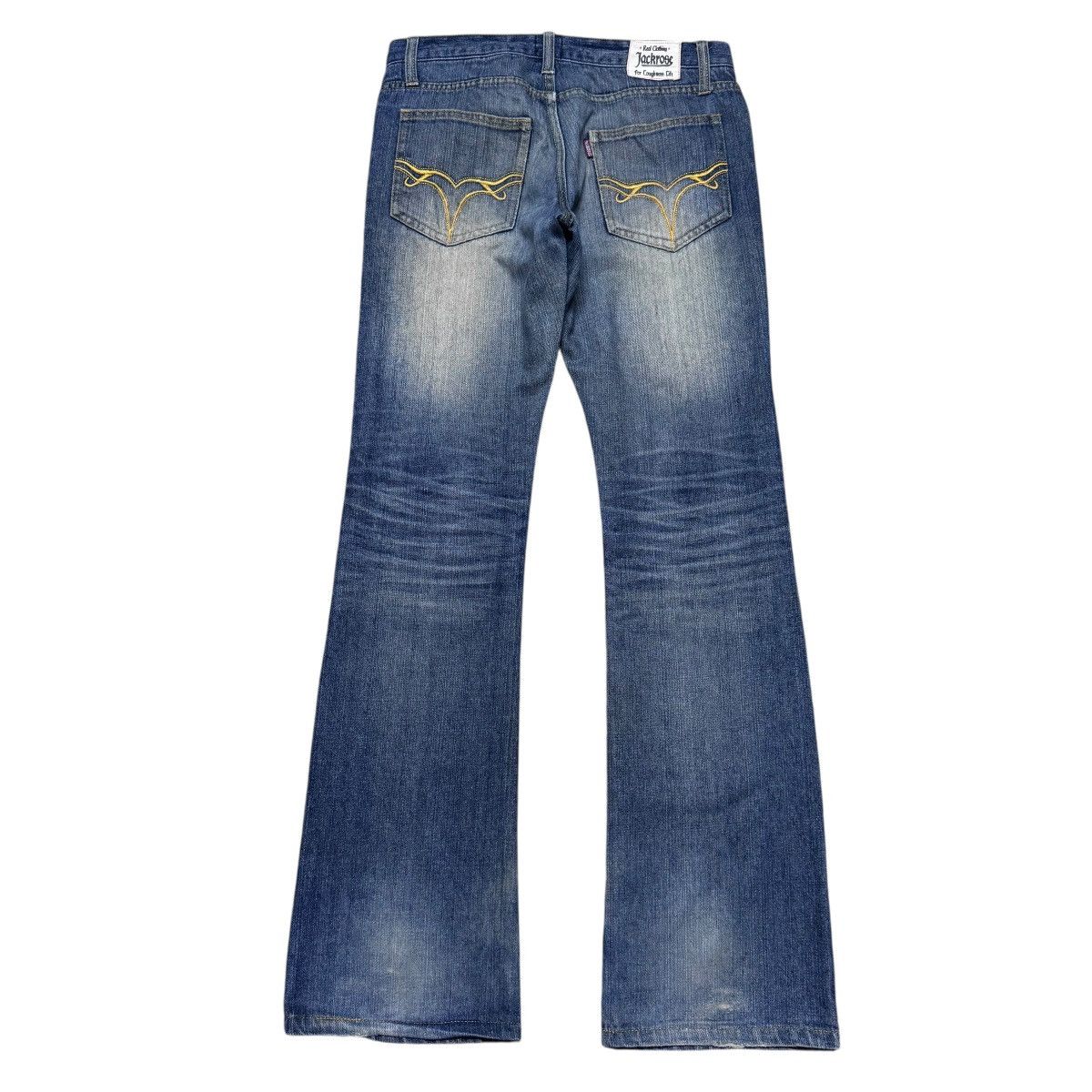 JACKROSE Jackrose Distressed Denim Flare Jeans Size US 30 / EU 46 - 2 Thumbnail