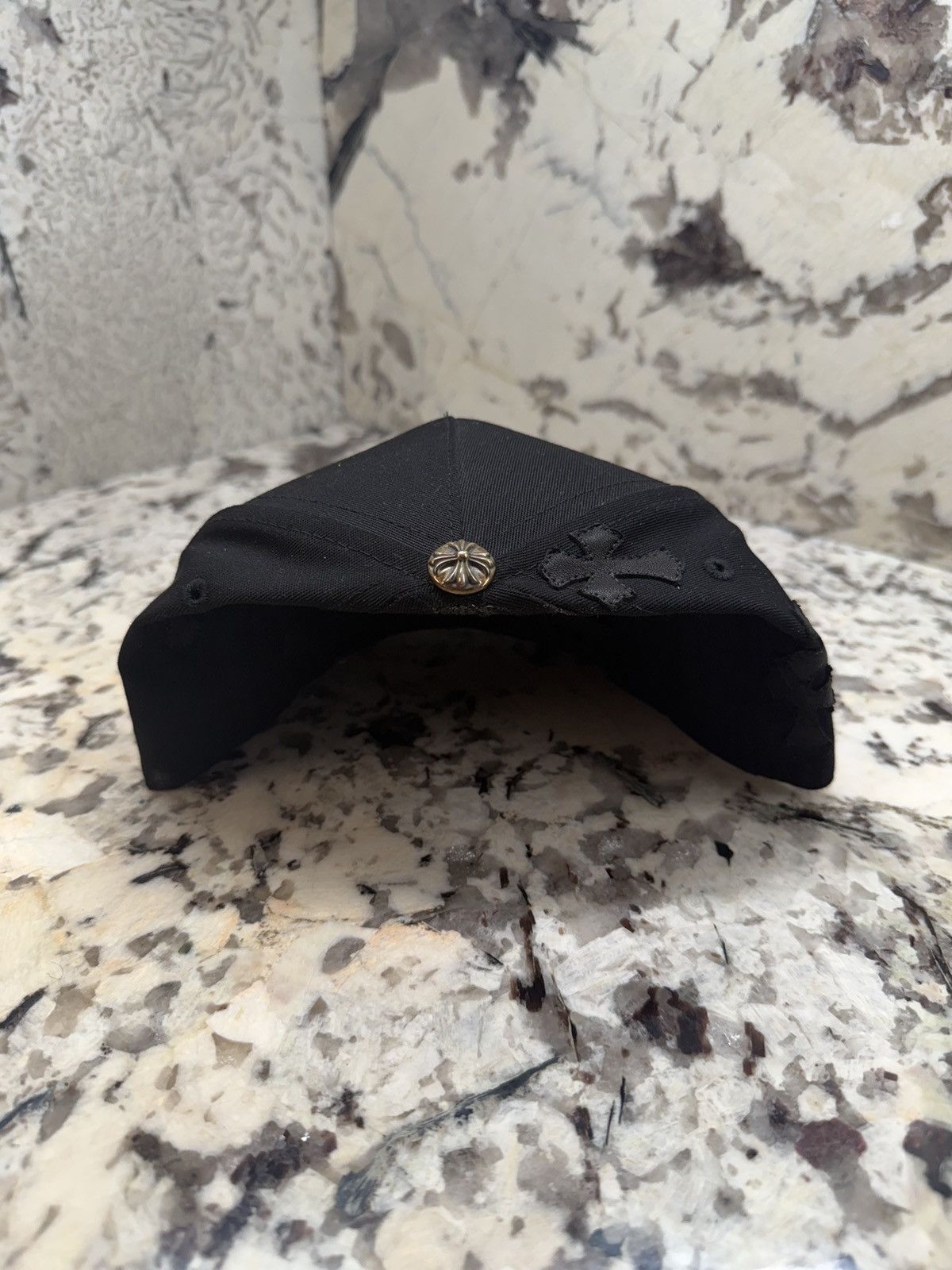 Chrome Hearts Chrome Hearts Cross Patch Hat Black Yellow Baseball Cap Size ONE SIZE - 4 Thumbnail