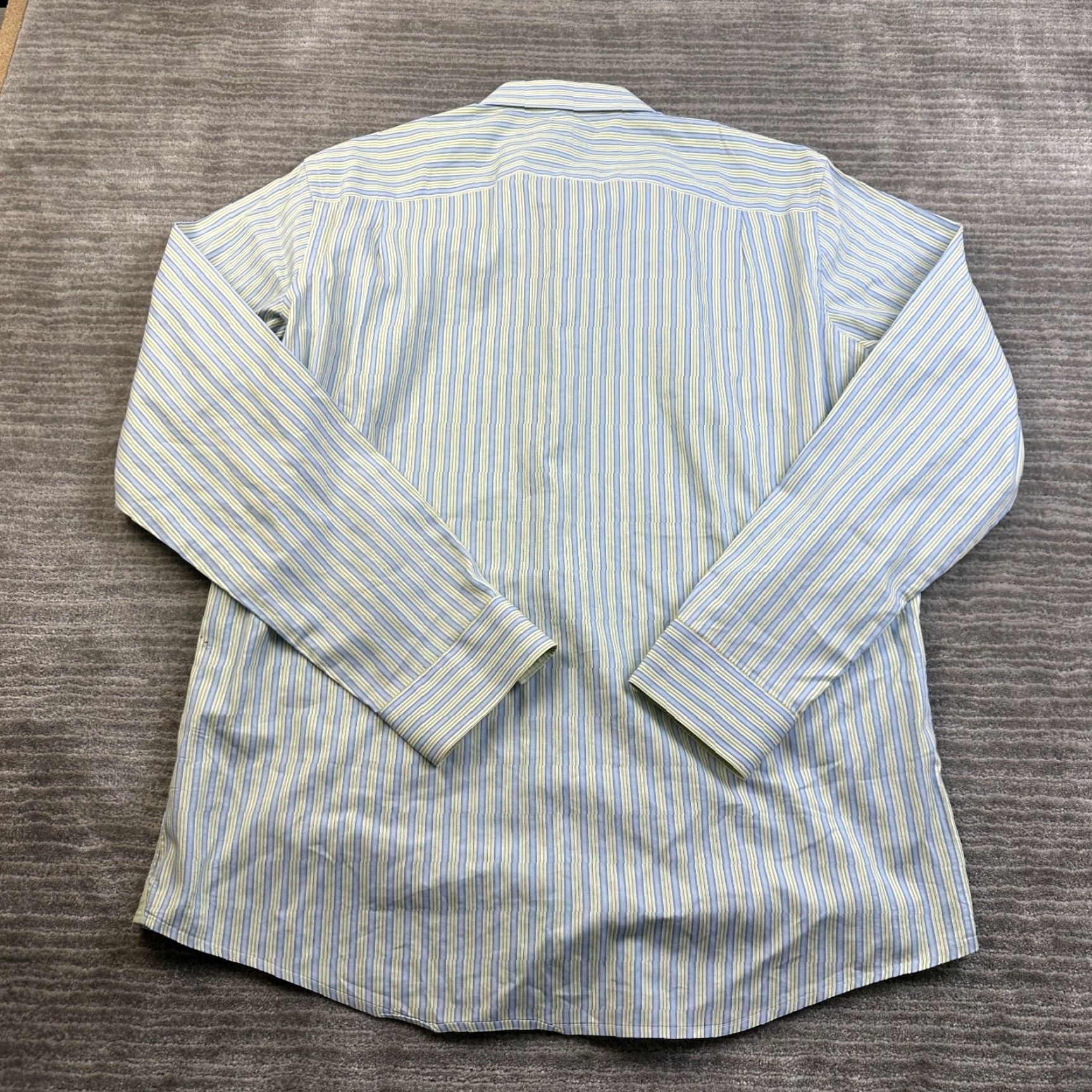 Banana Republic Banana Republic Shirt XL Blue Green Button Up Woven Italy Mens Size US XL / EU 56 / 4 - 2 Thumbnail