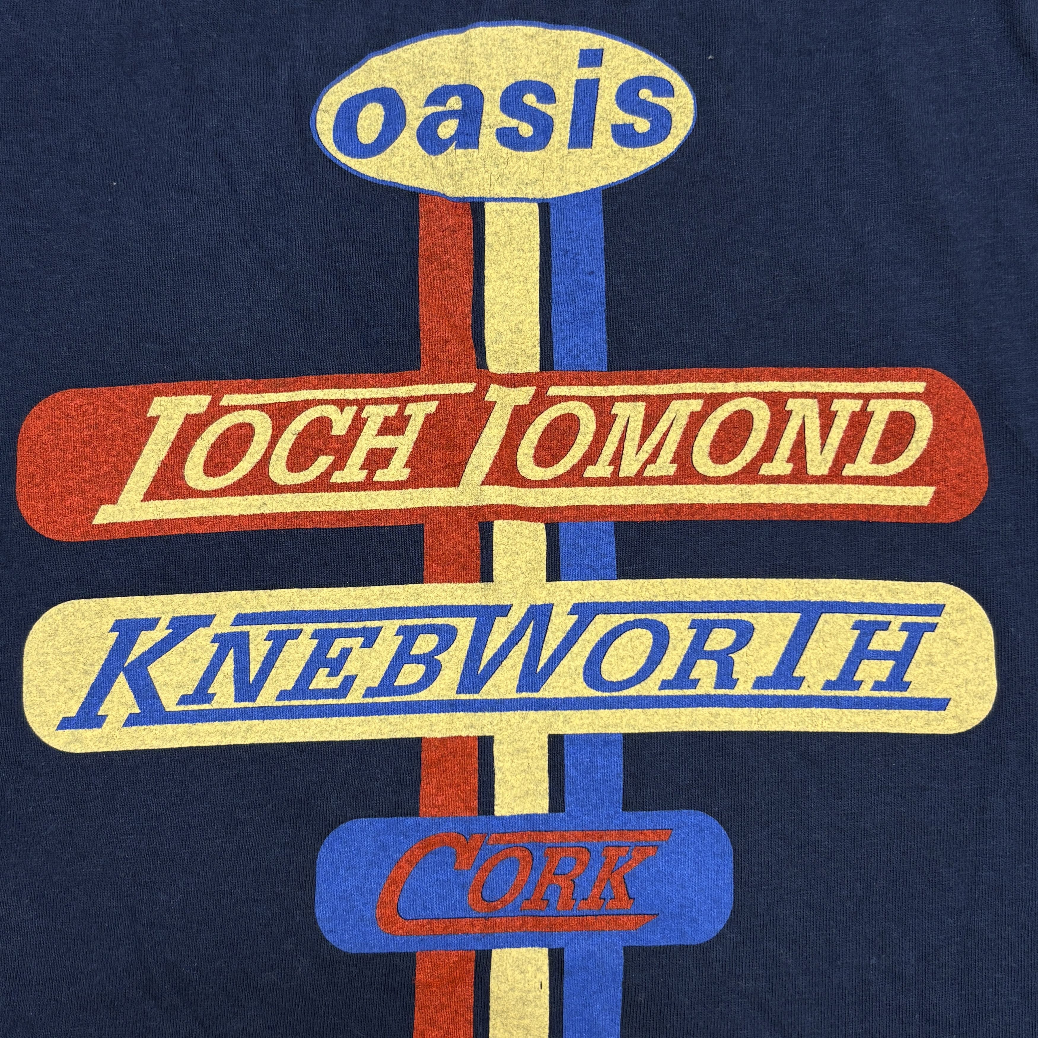 Band Tees Vintage Oasis Shirt 90s Tour Knebworth Britpop Rock Band Tee Size US XL / EU 56 / 4 - 16 Thumbnail