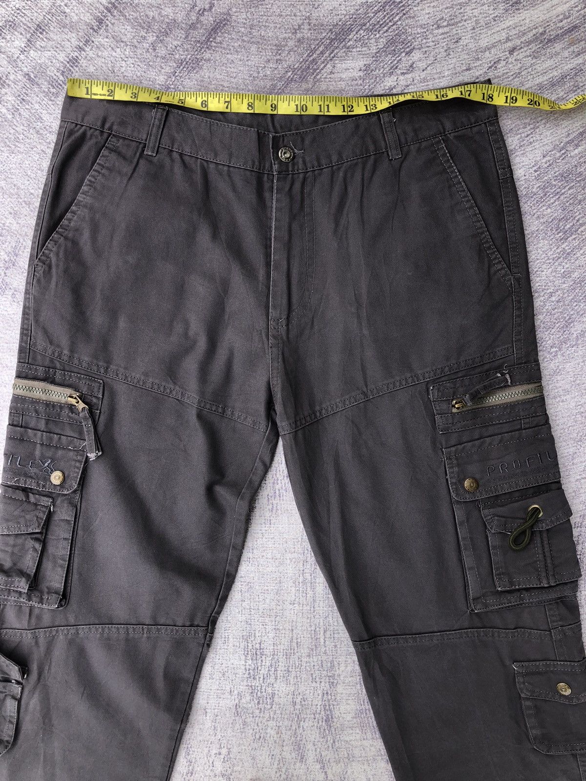 Designer × Vintage Vintage y2k Grey Military Cargo With 11 Pocket & Zip Size US 36 / EU 52 - 2 Thumbnail