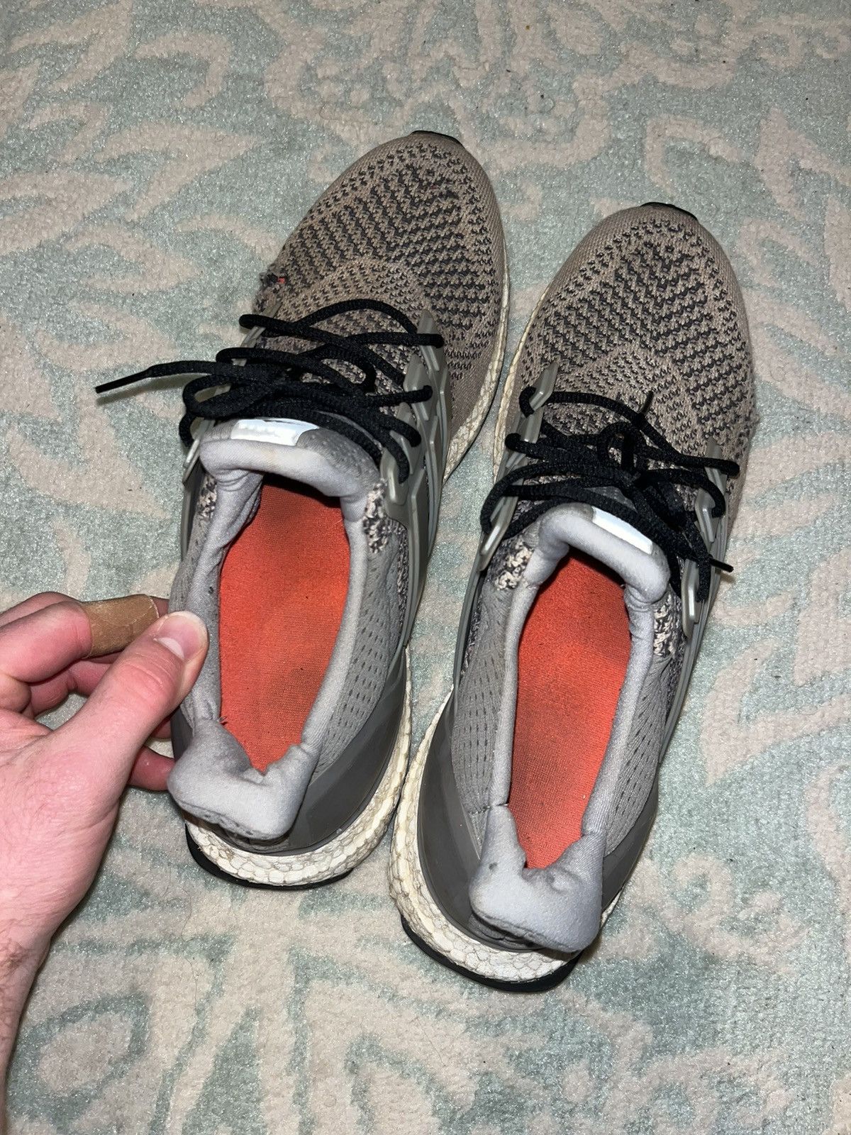 Adidas Heavily worn wool grey adidas ultra boost 1.0 Size US 11.5 / EU 44-45 - 5 Thumbnail