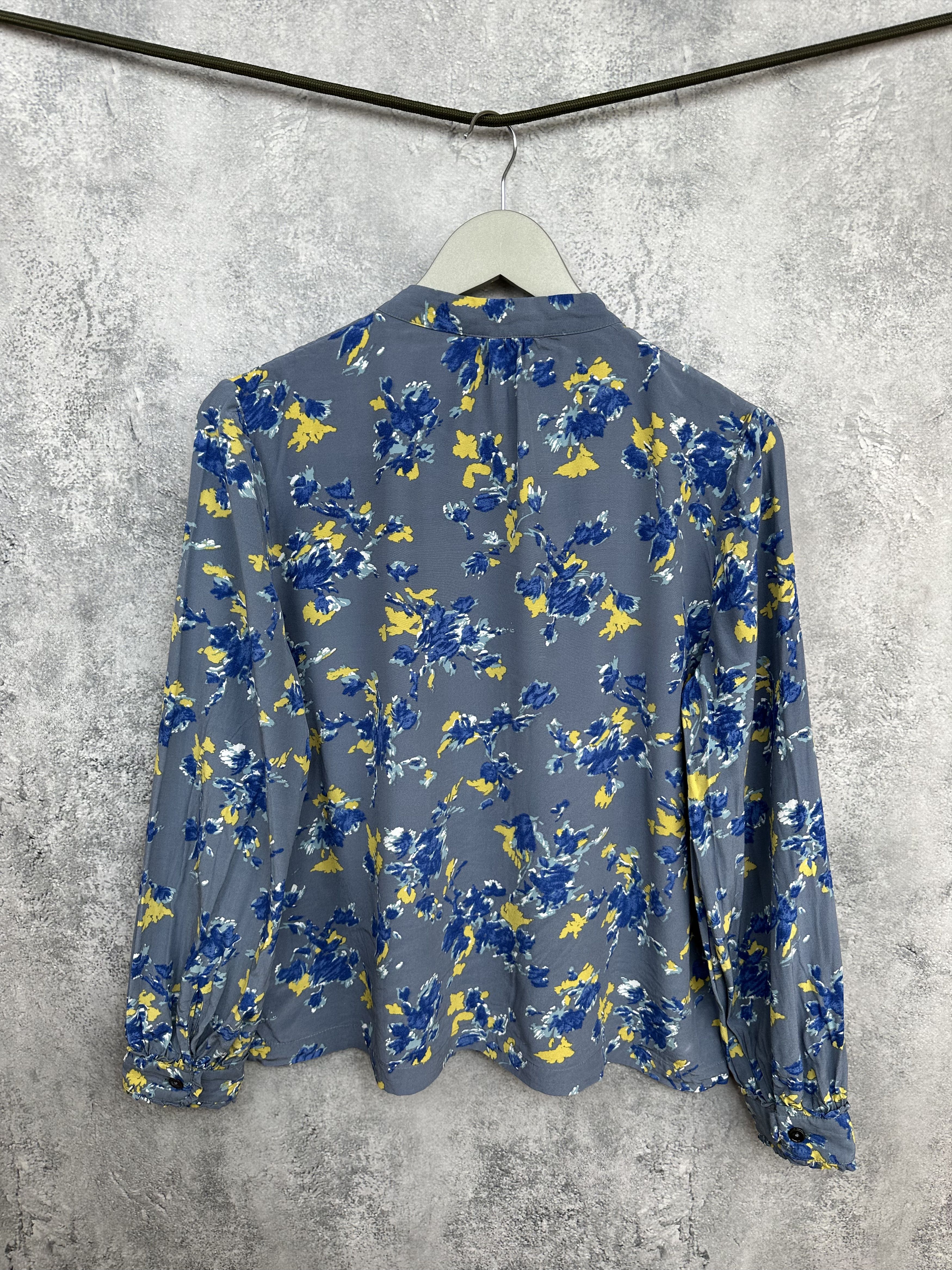 Other Toast Boho Floral Button Shirt Blouse Ruffle Front Viscose Size M / US 6-8 / IT 42-44 - 2 Thumbnail