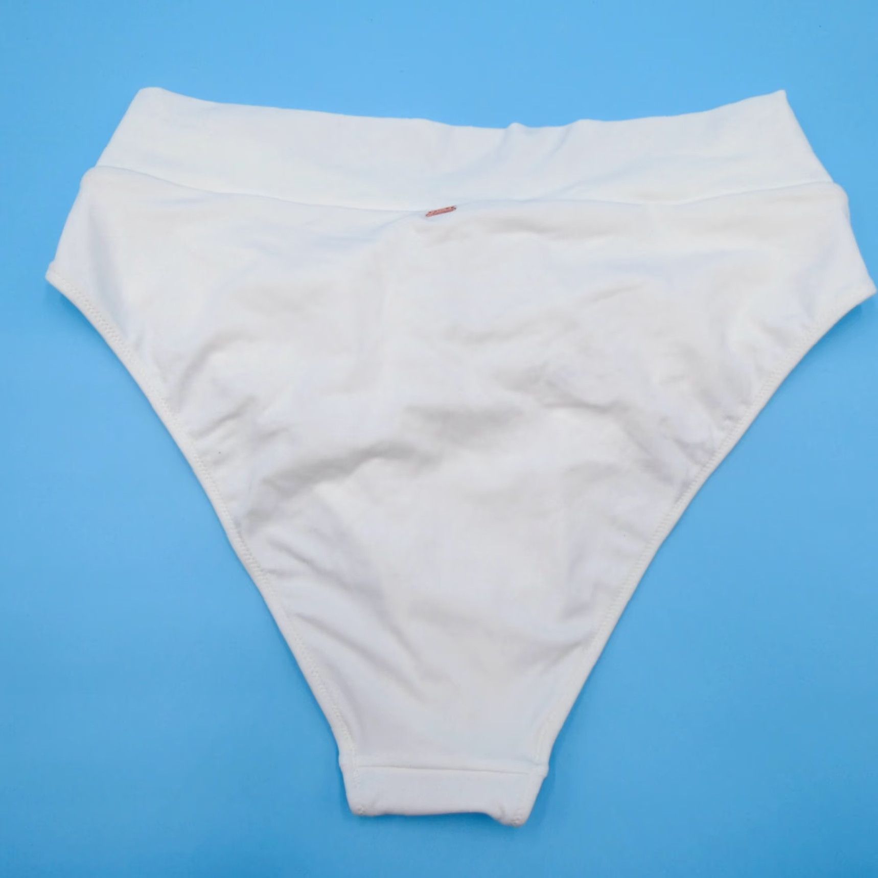 Victoria\'s Secret Bottom Ladies 2XL White High-Waisted Bikini Bottom Beach Quick Dry Logo Swimsuit
