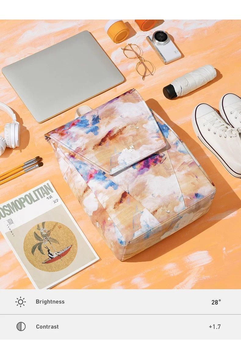 Other Graffiti Oil-Painting Print Backpack Size ONE SIZE - 6 Thumbnail