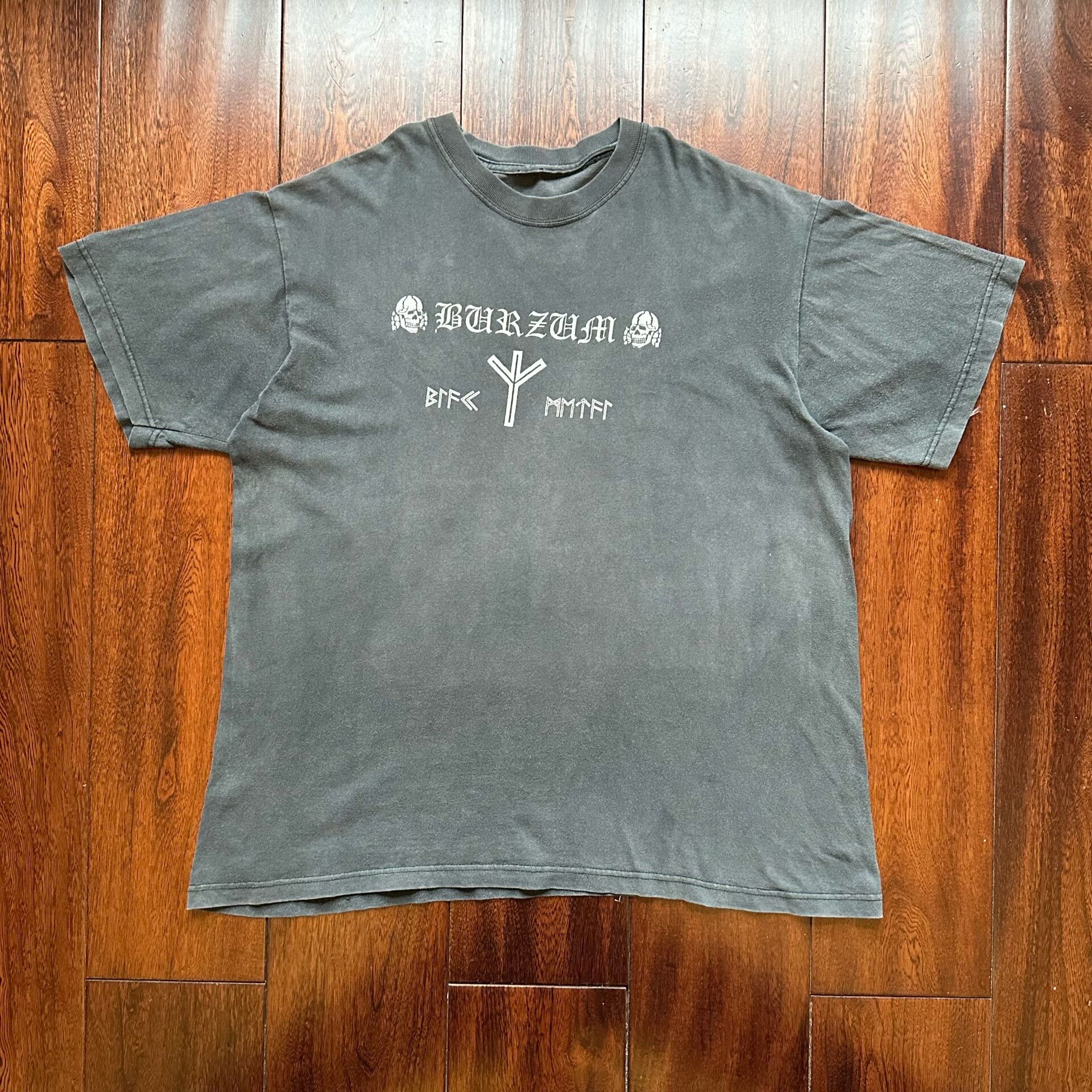 Vintage Vintage 90s Burzum Fade Tee Size US XXL / EU 58 / 5 - 1 Thumbnail