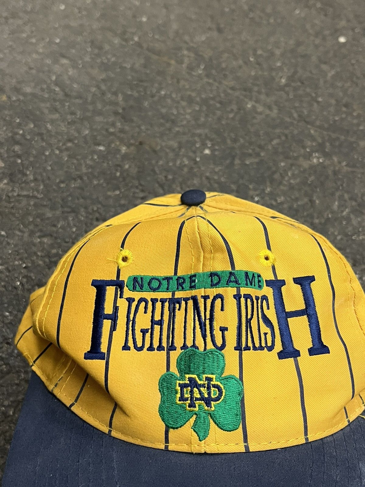 The Game × Vintage Vintage notre dame pin stipe hat streetwear hype rare Size ONE SIZE - 3 Thumbnail