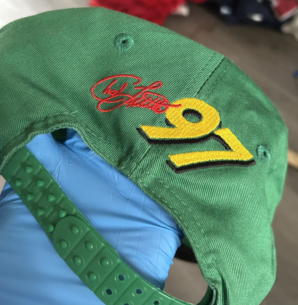 Vintage Vintage '90s John Deere black and green snapback hat Size ONE SIZE - 4 Thumbnail