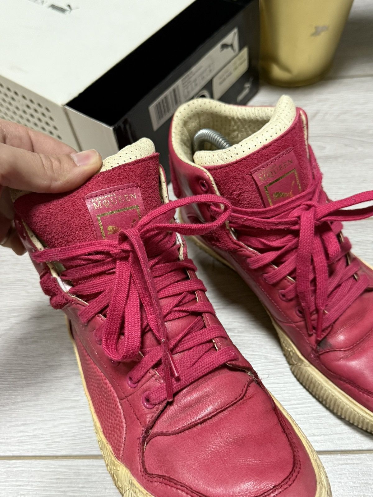 Alexander McQueen × Puma Alexander McQueen x Puma street climb leather sneakers Size US 8.5 / IT 38.5 - 2 Thumbnail