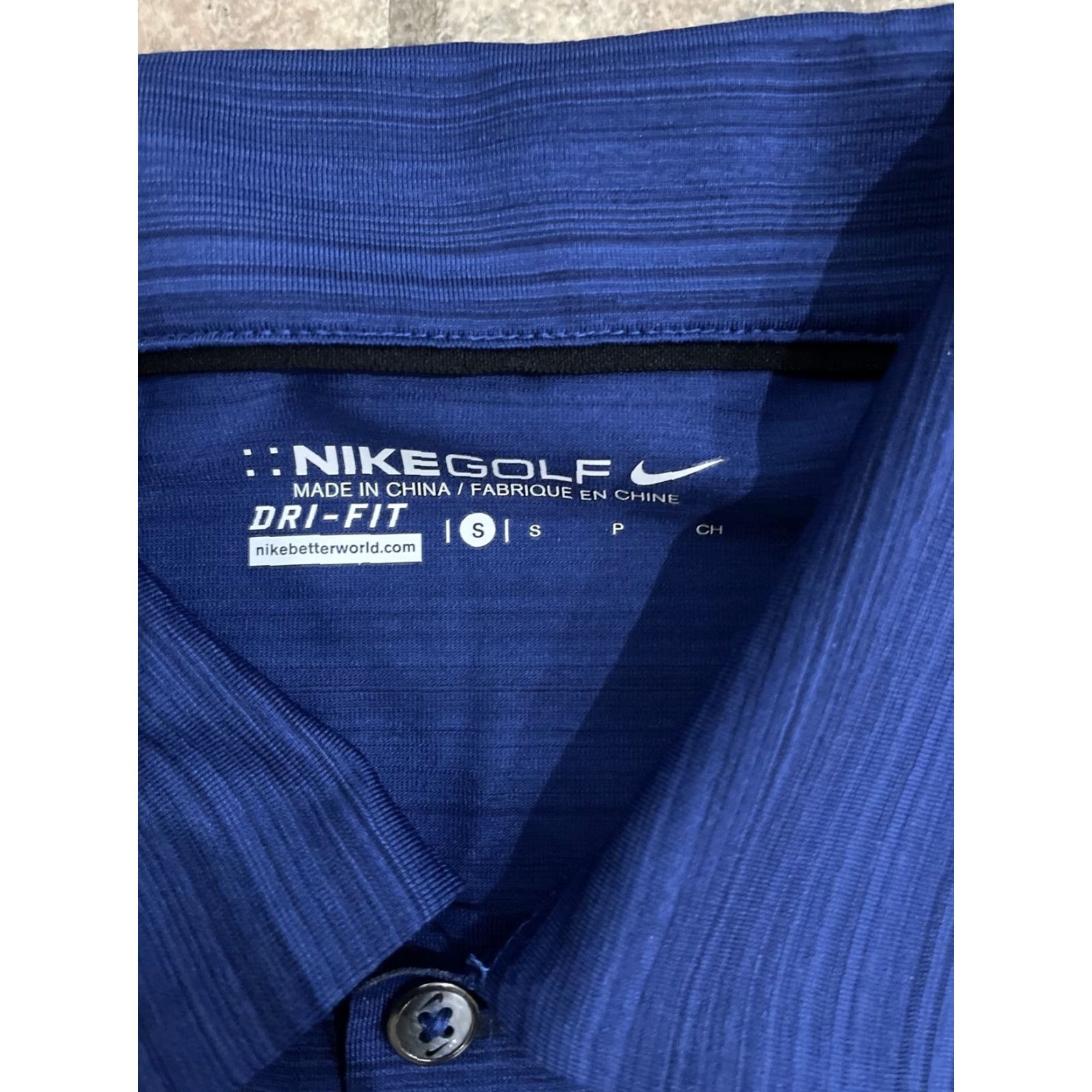 Nike NIKE GOLF Dri-Fit Blue Polo Shirt Adult Small Mens Size US S / EU 44-46 / 1 - 3 Thumbnail