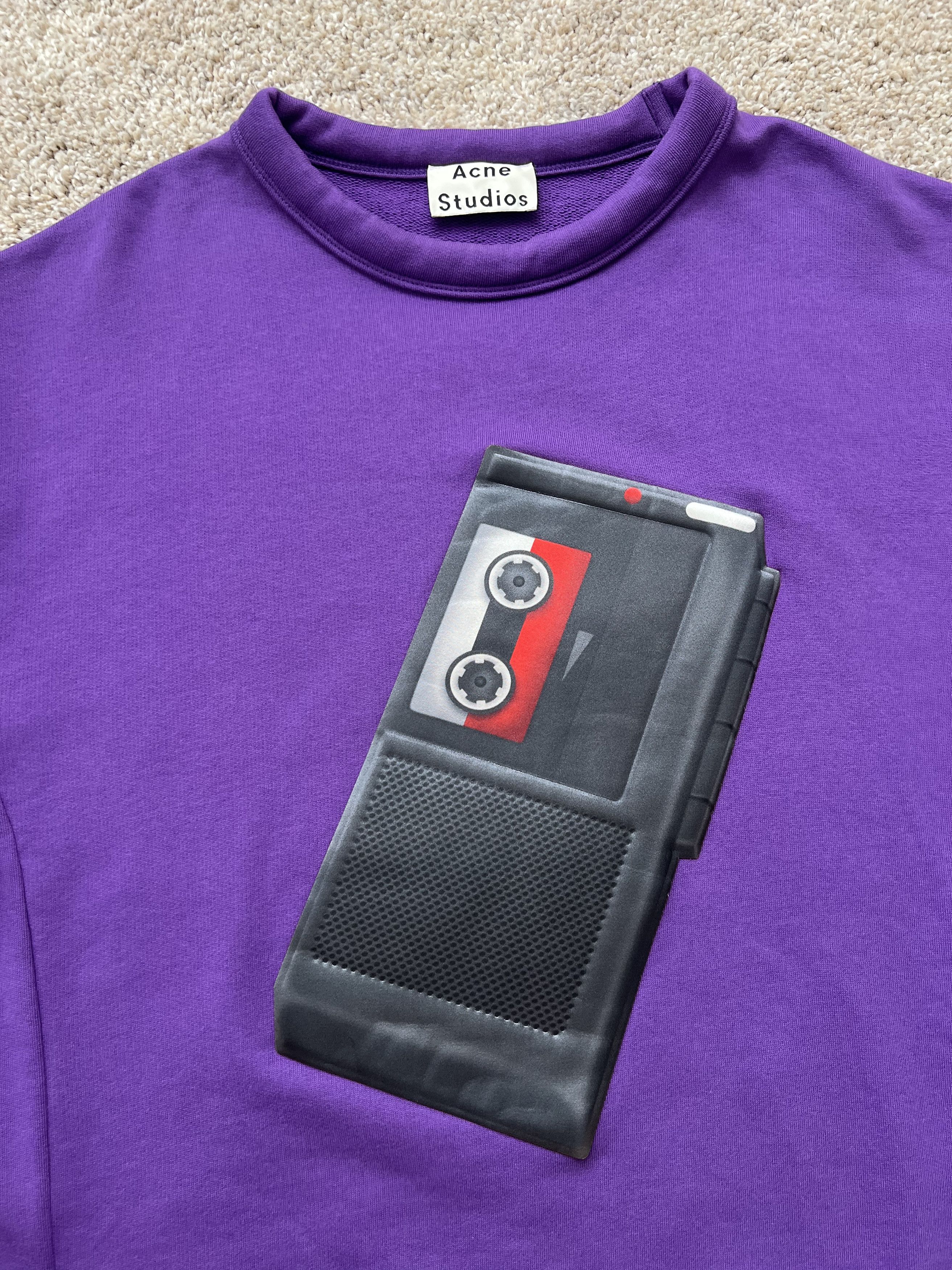 Acne Studios Purple Tape Recorder Jumper Size US M / EU 48-50 / 2 - 4 Thumbnail