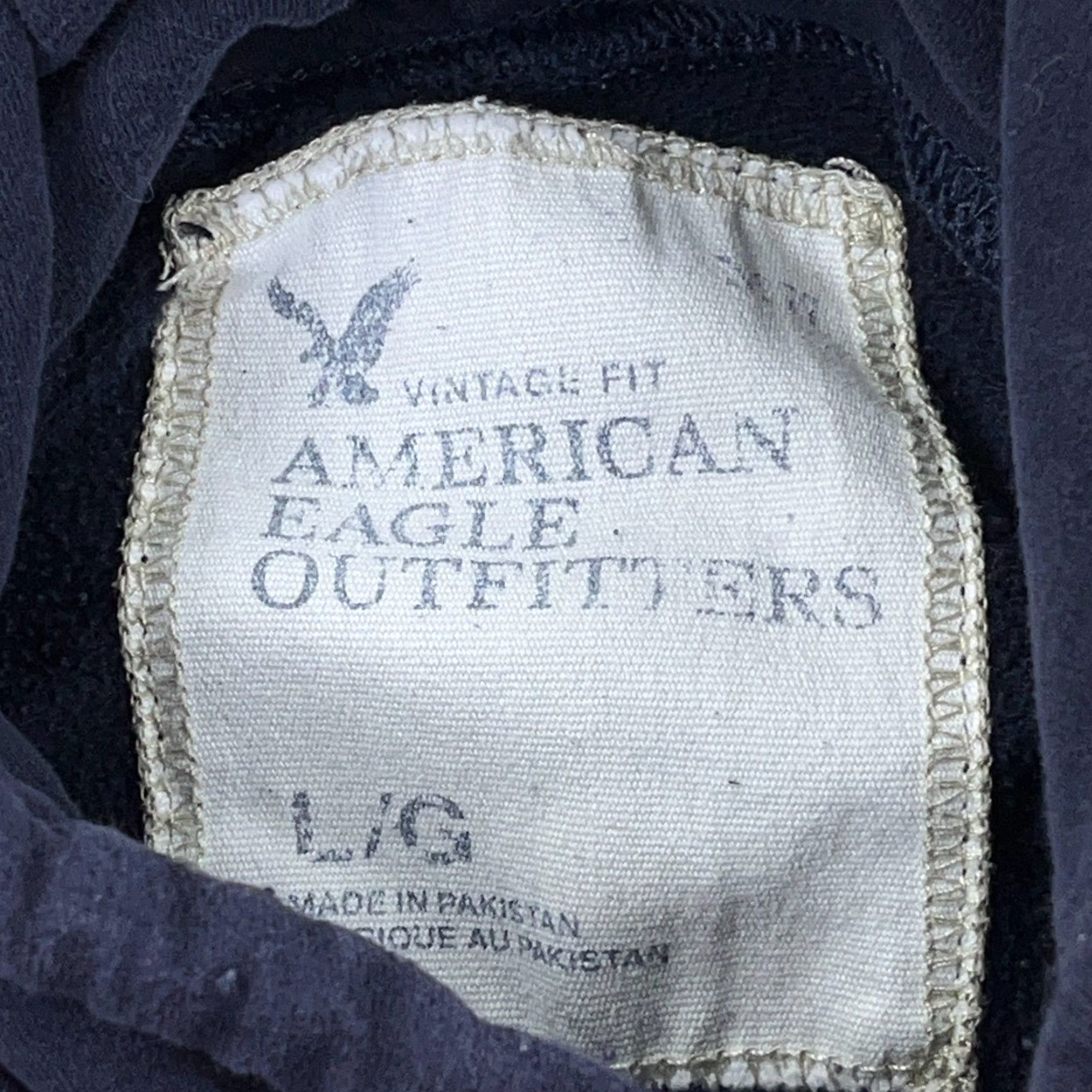 American Eagle Outfitters VINTAGE American Eagle Outfitters Hoodie Men L Blue Sweatshirt Faded Wings Grunge Size US L / EU 52-54 / 3 - 3 Thumbnail