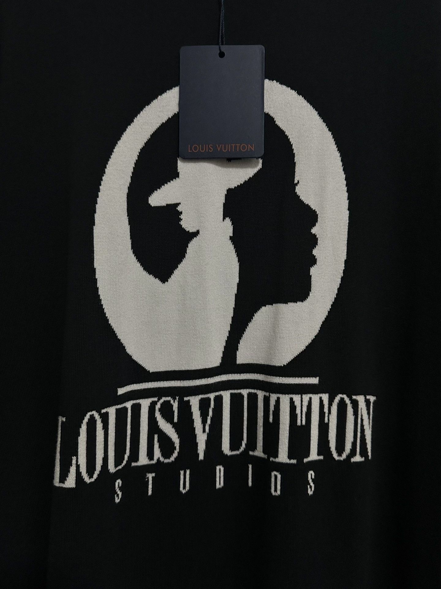 Louis Vuitton LV Portrait Intarsia Slogan Logo Knit Tee Size US XXL / EU 58 / 5 - 2 Thumbnail