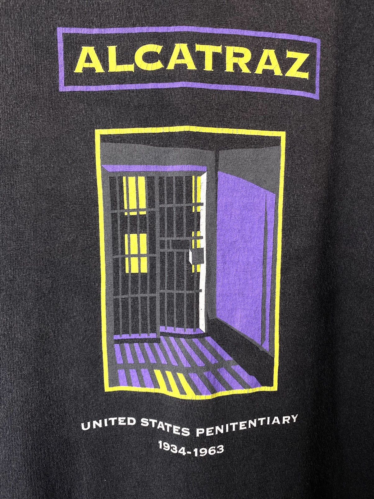 Vintage 💥 Rare! 90’s Vintage Murina Alcatraz USA T Shirt Escape Size US L / EU 52-54 / 3 - 4 Thumbnail