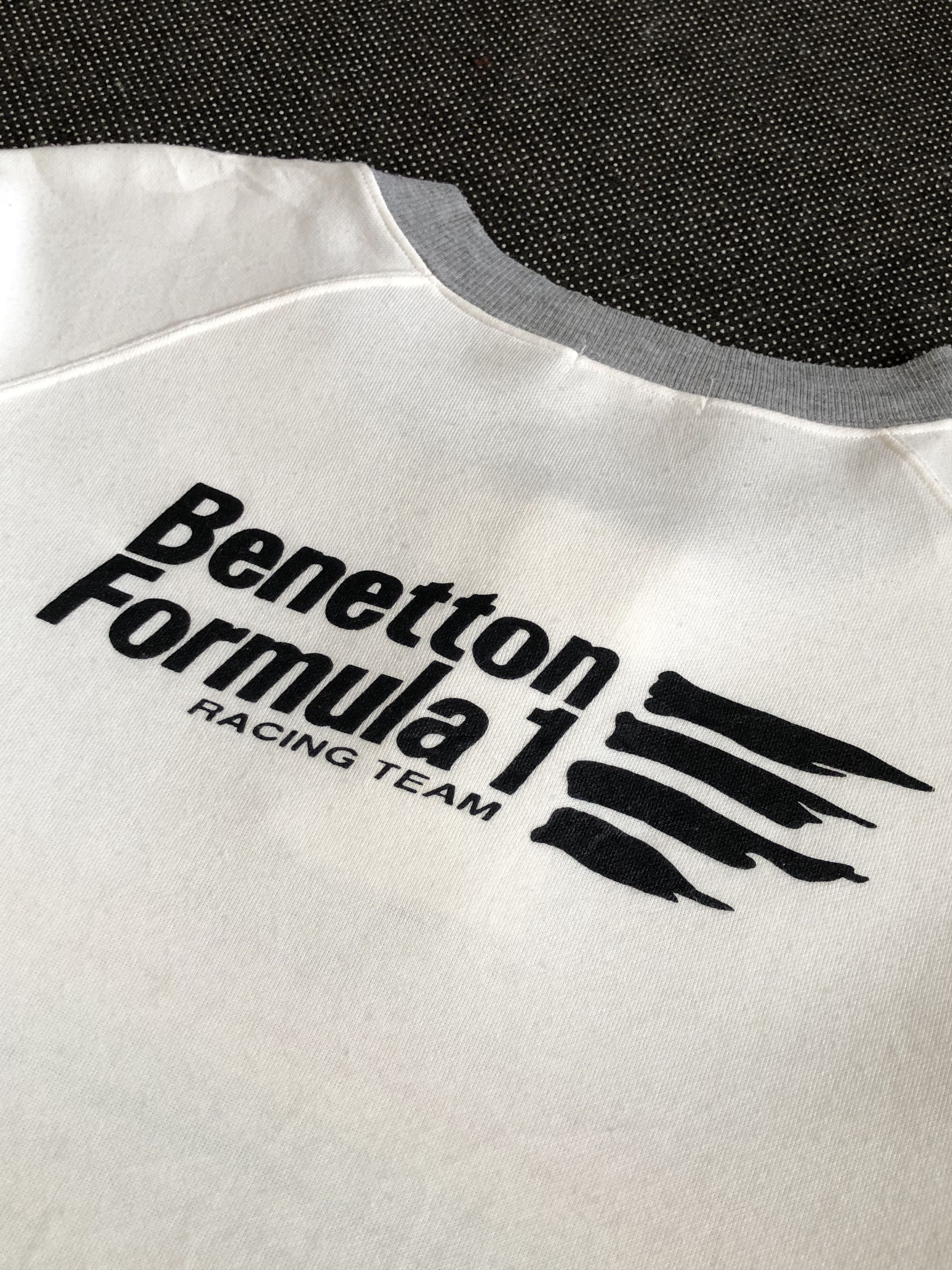 Benetton VINTAGE BENETTON F1 RACING TEAM SWEAT BUTTON PULLOVER 65:35 Size US L / EU 52-54 / 3 - 6 Thumbnail