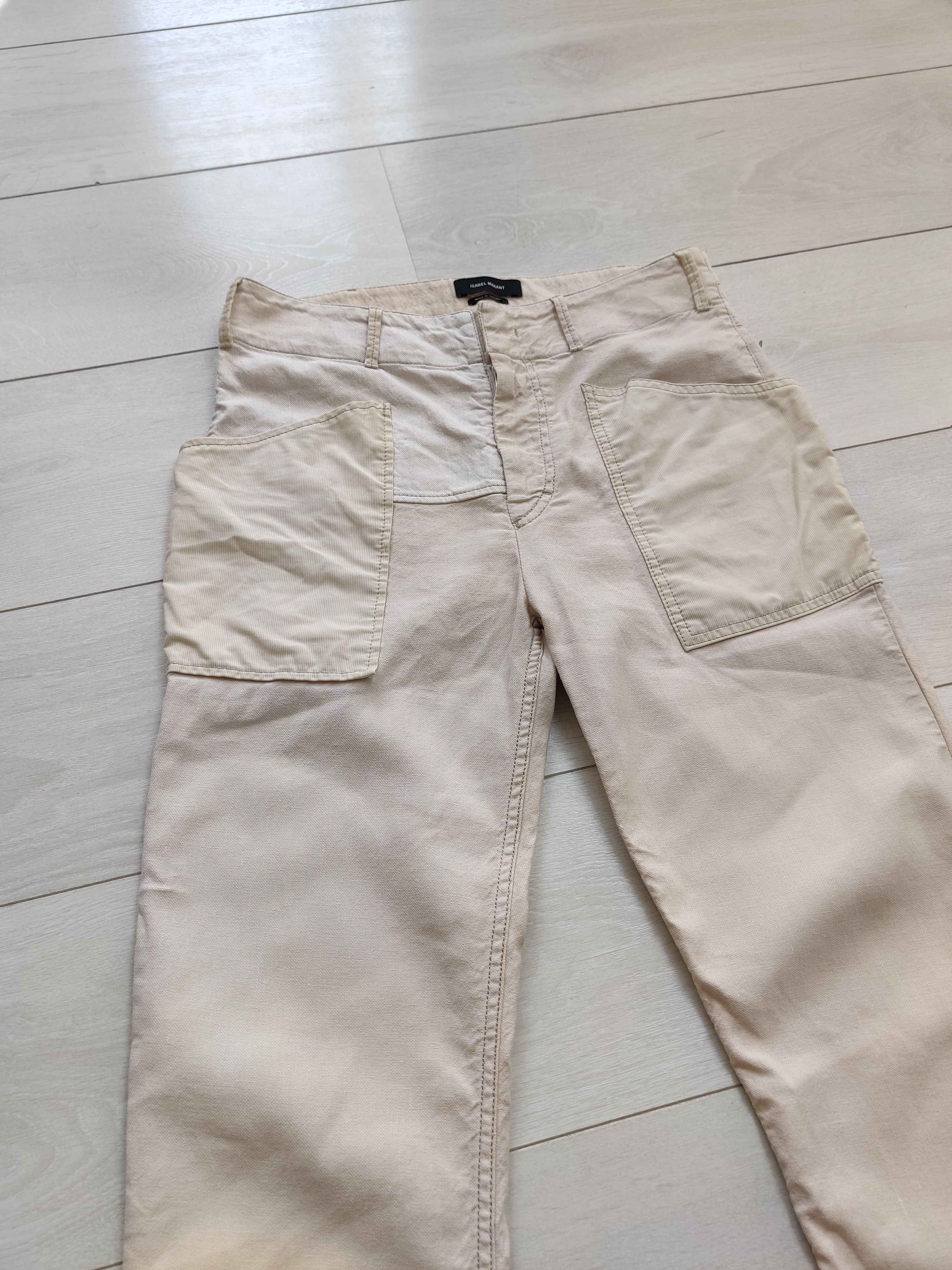 Isabel Marant Isabel Marant lightweight beige avant garde pants Size 27" / US 4 / IT 40 - 1 Thumbnail