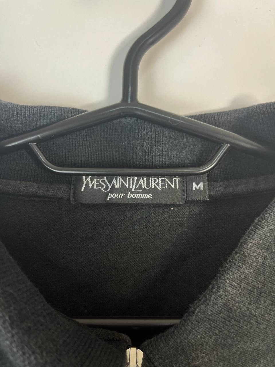 Yves Saint Laurent YVES SAINT LAURENT POUR POLO SHIRT BLACK ZIP VINTAGE SIZE M Size US M / EU 48-50 / 2 - 2 Thumbnail