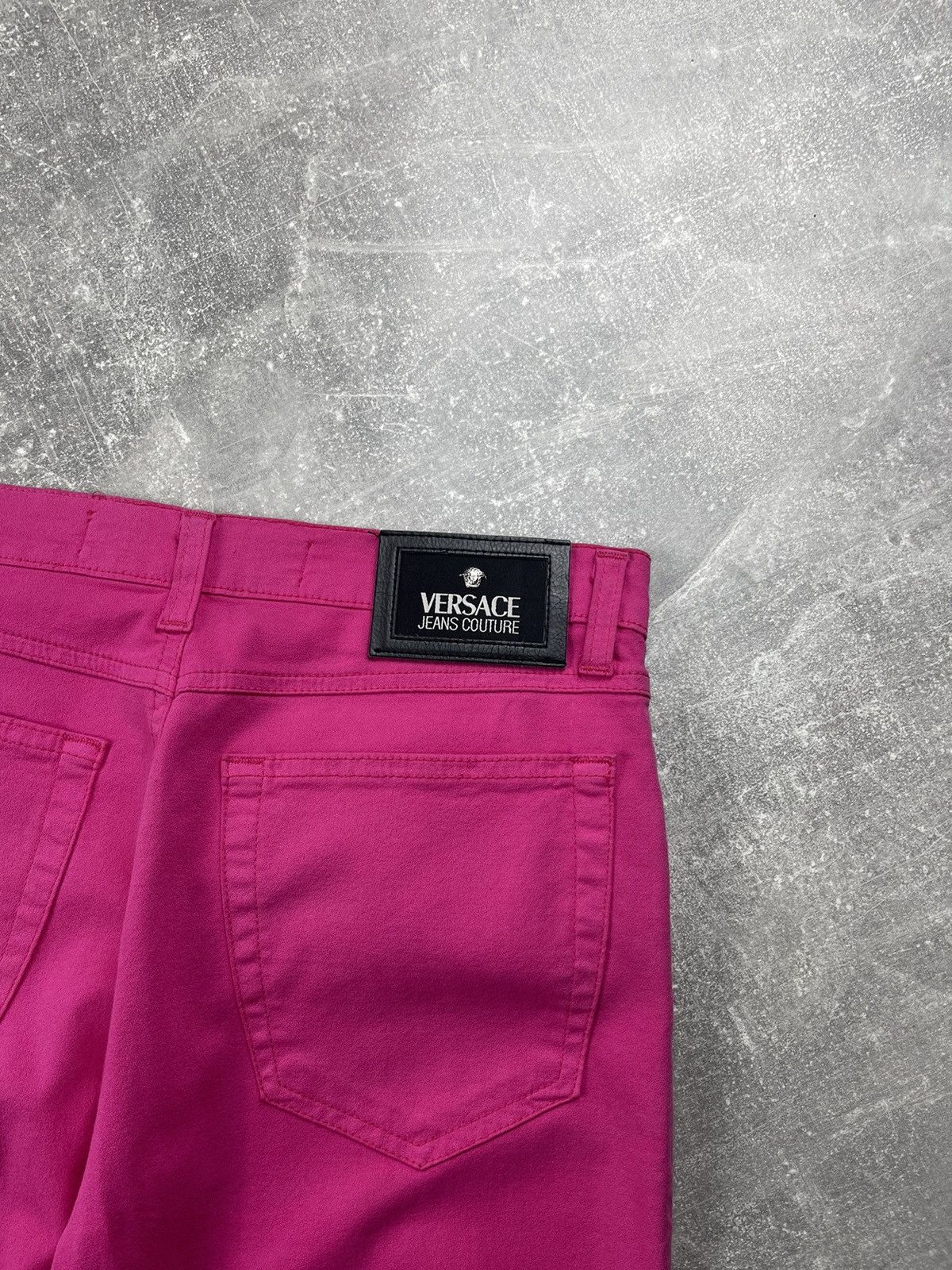 Versace Jeans Couture Vintage Versace Jeans Couture Y2K Fuchsia Flared Pants Size 30" / US 8 / IT 44 - 5 Thumbnail