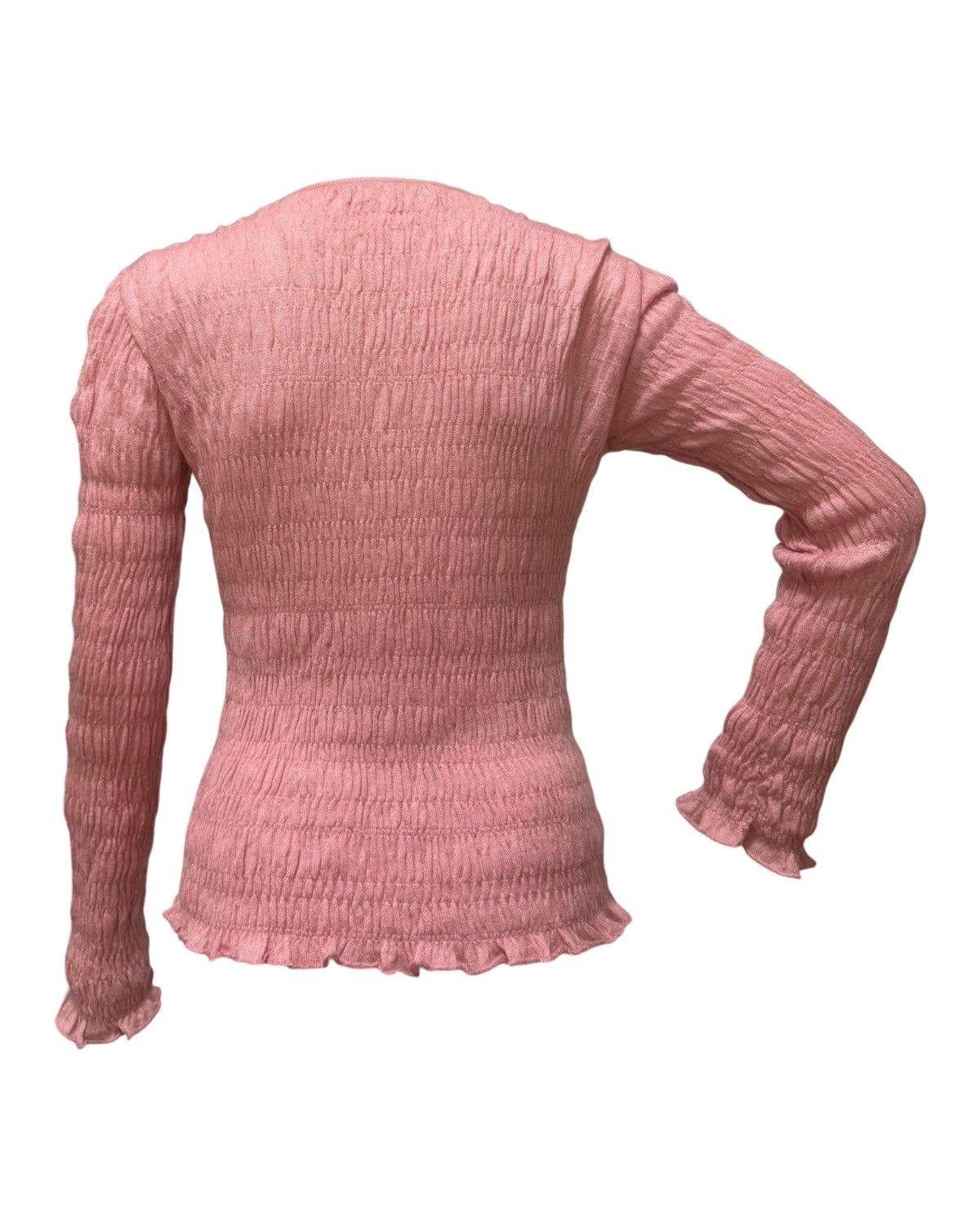 Dior CHRISTIAN DIOR F/W 2003 Bondage Strap Ribbed Knit Cardigan Size S / US 4 / IT 40 - 2 Thumbnail