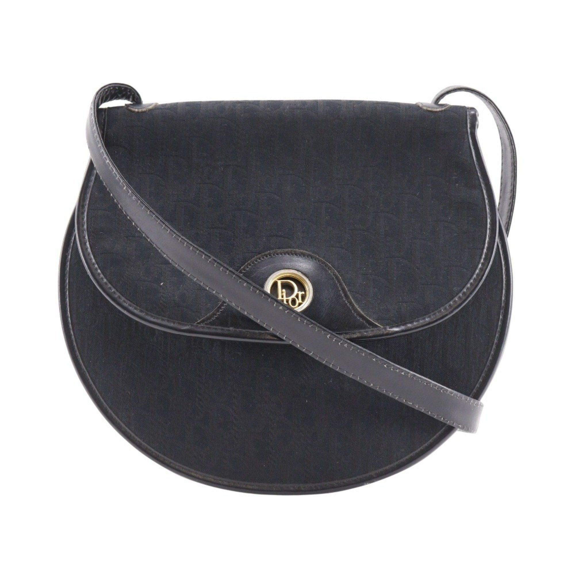 Dior Christian Dior Dior Trotter Shoulder Bag Canvas Black Snap Button Women's H130625545 Size ONE SIZE - 1 Thumbnail