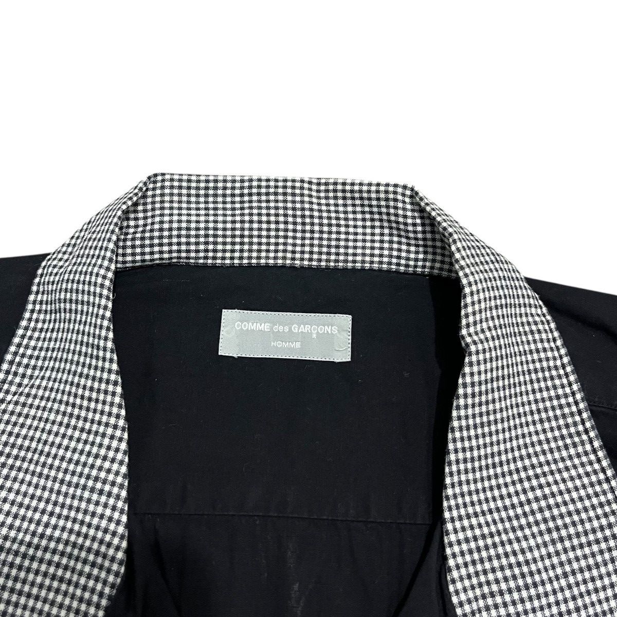 Comme des Garcons Homme Plaid Collar Black Shirt Junya Watanabe Japanese Brand Size US XXL / EU 58 / 5 - 3 Thumbnail