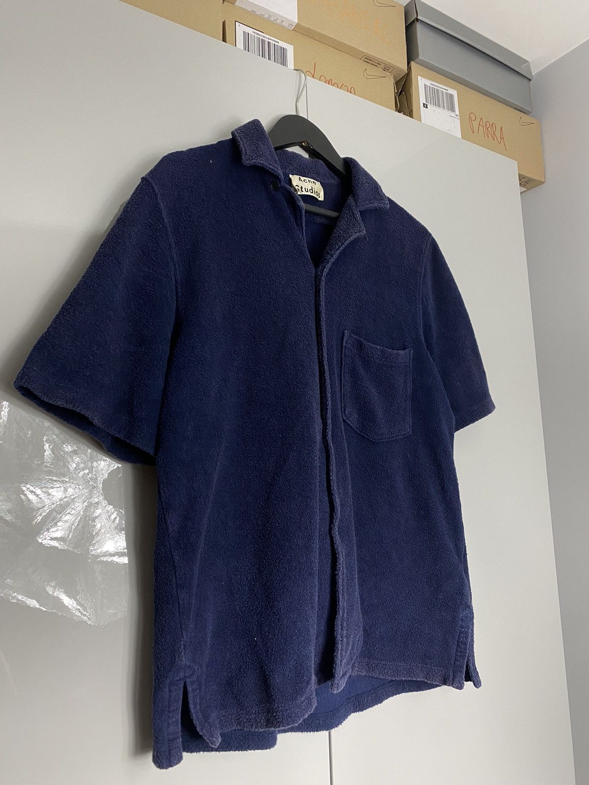Acne Studios Acne Studios Short Sleeve Jefh PSS18 Towel Vacation Shirt Size US M / EU 48-50 / 2 - 3 Thumbnail