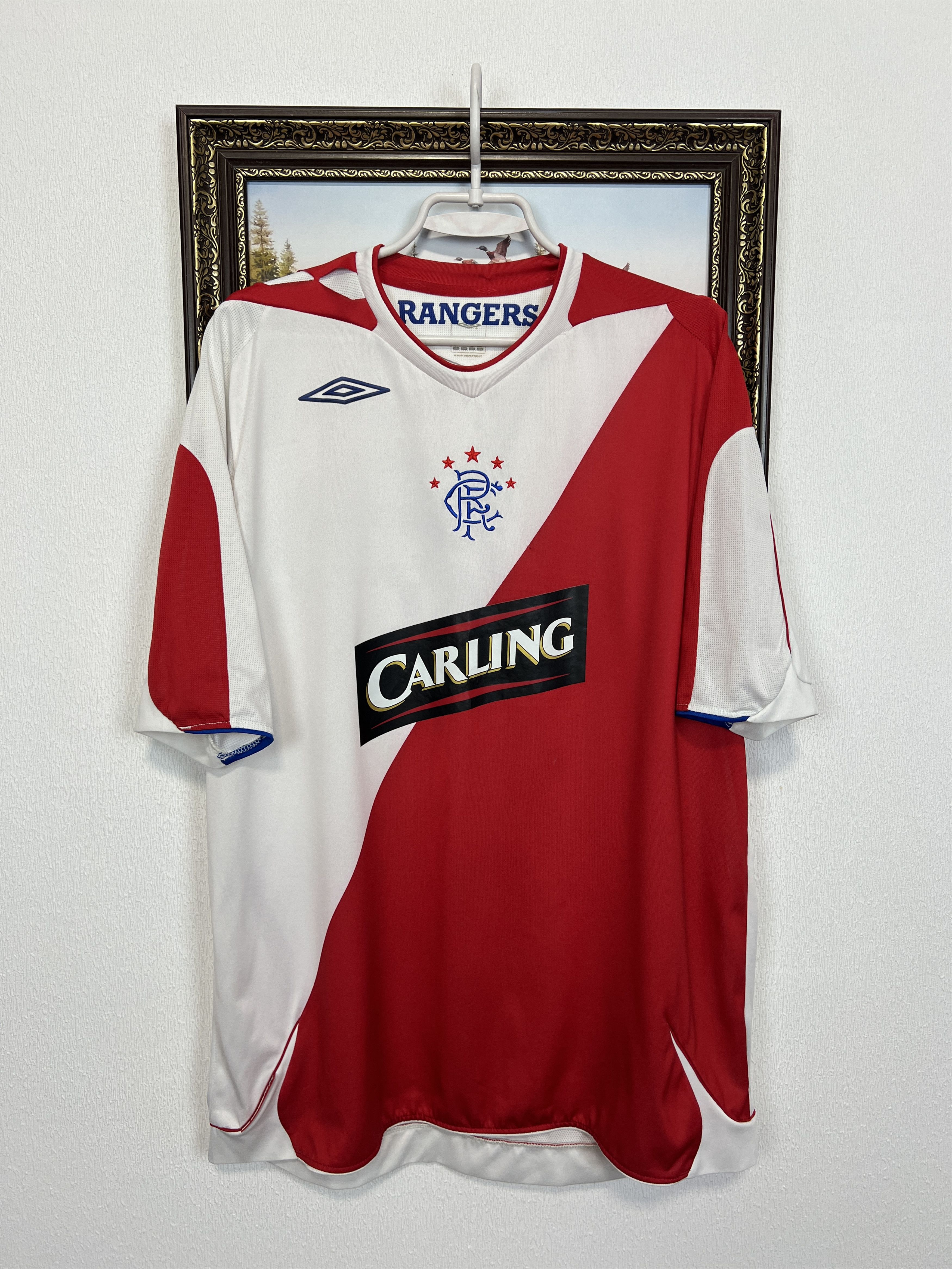 Umbro Rangers Away football shirt 2006 Soccer Jersey Trikot Rare Size US XL / EU 56 / 4 - 1 Thumbnail