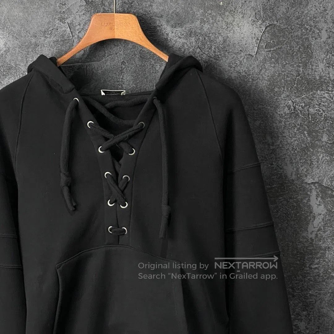 Saint Laurent Paris Saint Laurent Black Cotton Hoodie. Size US M / EU 48-50 / 2 - 3 Thumbnail
