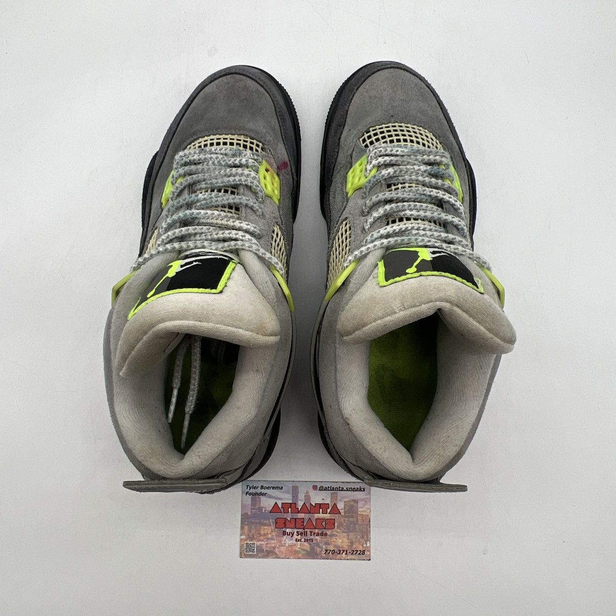 Jordan Brand Air Jordan 4 neon 95 Size US 8.5 / EU 41-42 - 6 Thumbnail