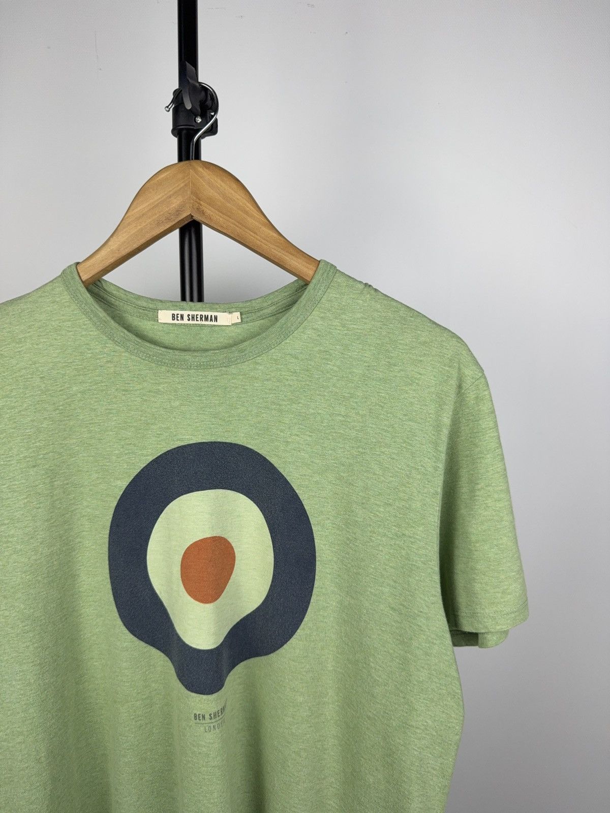 Ben Sherman × Designer Ben Sherman Mod Target Tee Green Retro Britpop Style L Size US L / EU 52-54 / 3 - 2 Thumbnail