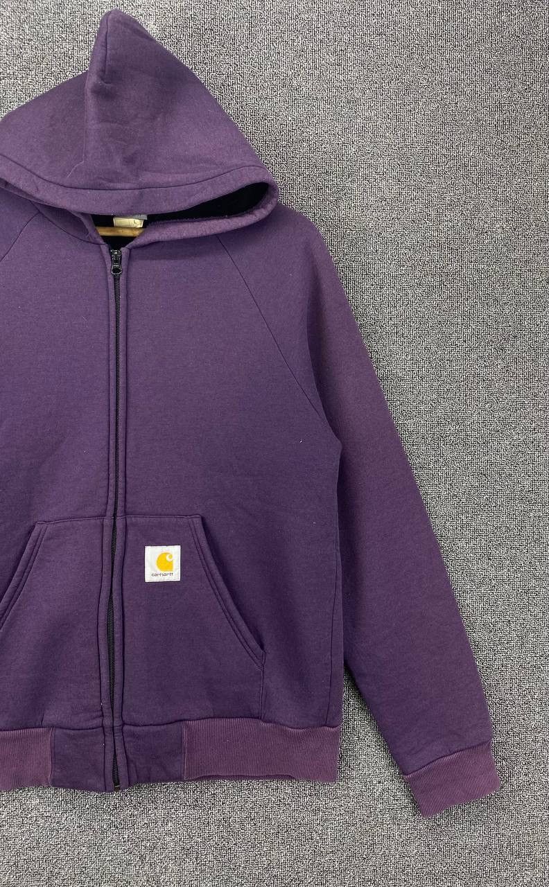 Carhartt Vintage Carhartt Purple Zip Up Hoodie Jacket Size L / US 10 / IT 46 - 4 Thumbnail