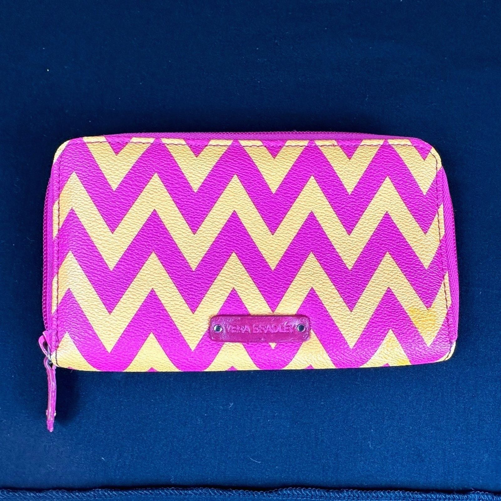 Vera Bradley Vera Bradley Accordion Wallet Ziggy Zags - Pink and Orange Size ONE SIZE - 2 Thumbnail