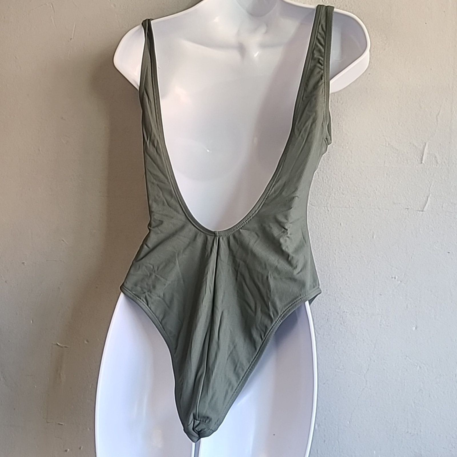 Other NEW women's medium green one piece swim bathing suit Size ONE SIZE - 5 Thumbnail
