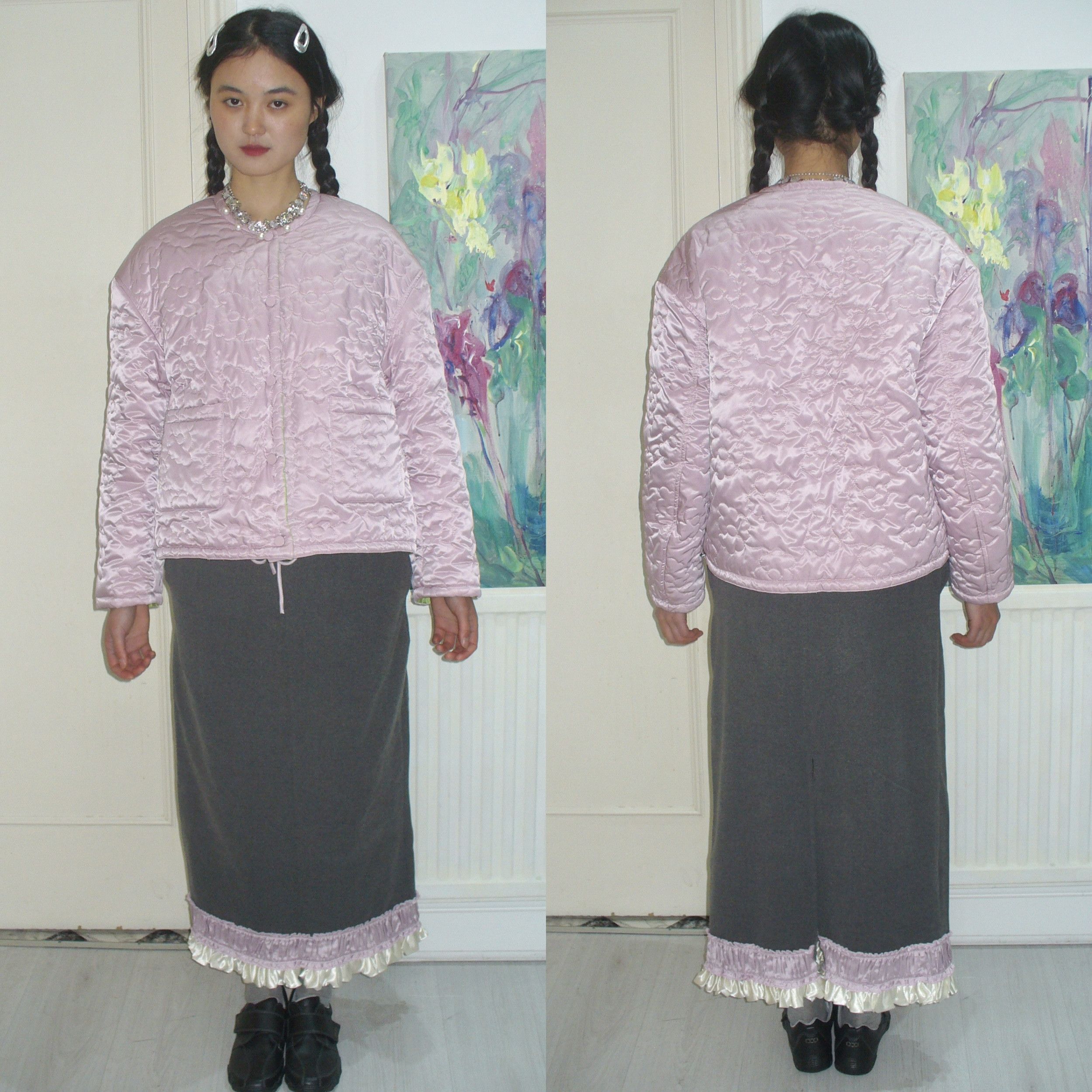 Other Preloved Asian designer puffer jacket with 2-sides Size ONE SIZE - 3 Thumbnail