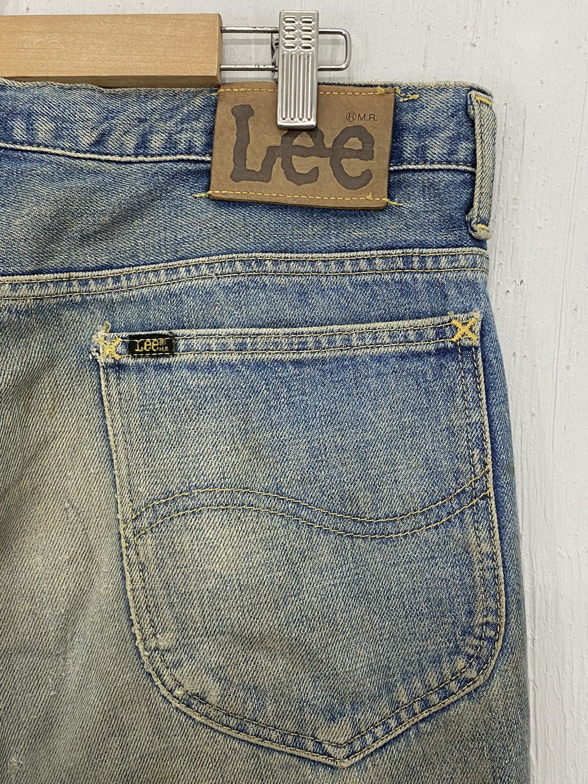 If Six Was Nine × Lee × Vintage Lee Distressed Crazy Thrash Mud Washed Straight Cut Size US 32 / EU 48 - 8 Thumbnail