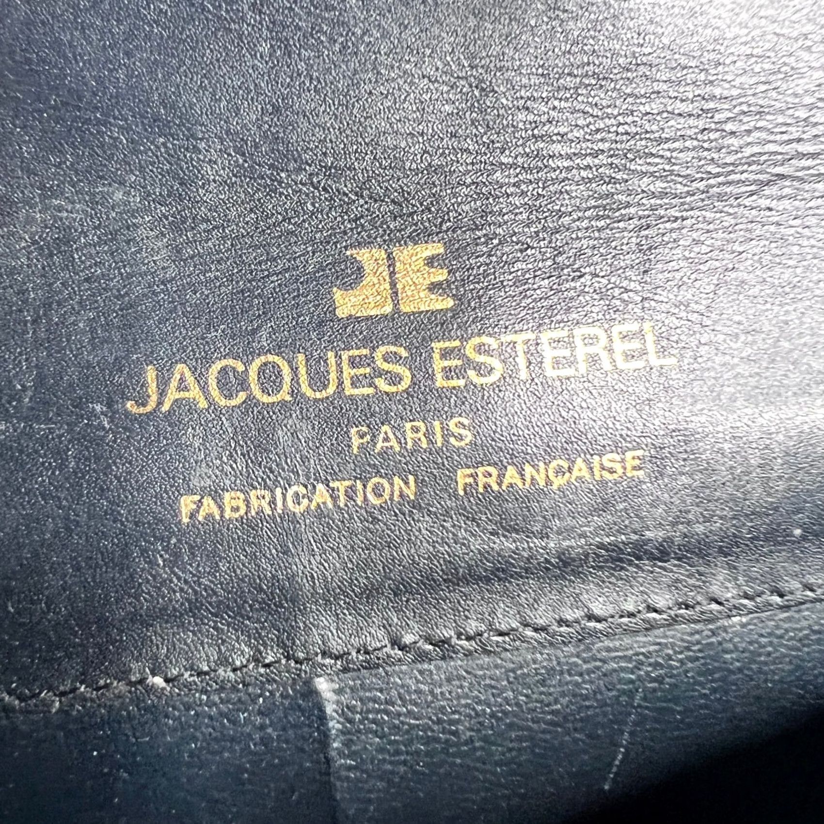 Vintage VINTAGE Jacques Esterel Bag Paris Navy Leather Crossbody French Made Logo Size ONE SIZE - 7 Thumbnail