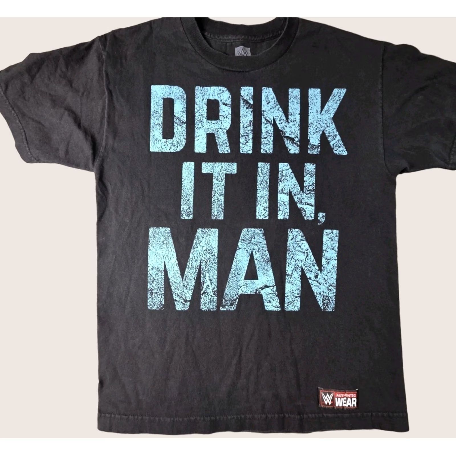 Vintage WWE Chris Jericho Men's M T-Shirt Drink it in Man Black Shirt Size US M / EU 48-50 / 2 - 1 Thumbnail