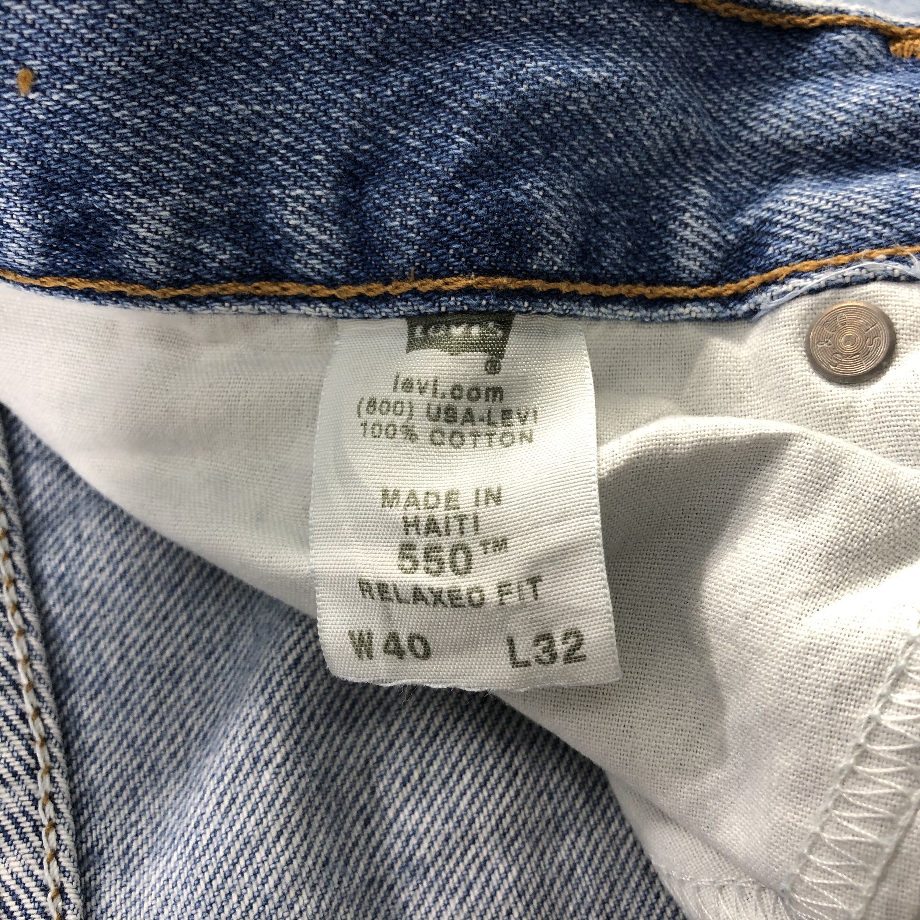 Levi's Vintage Light Wash Levis 550 Jeans-J1267 Size US 39 - 10 Thumbnail