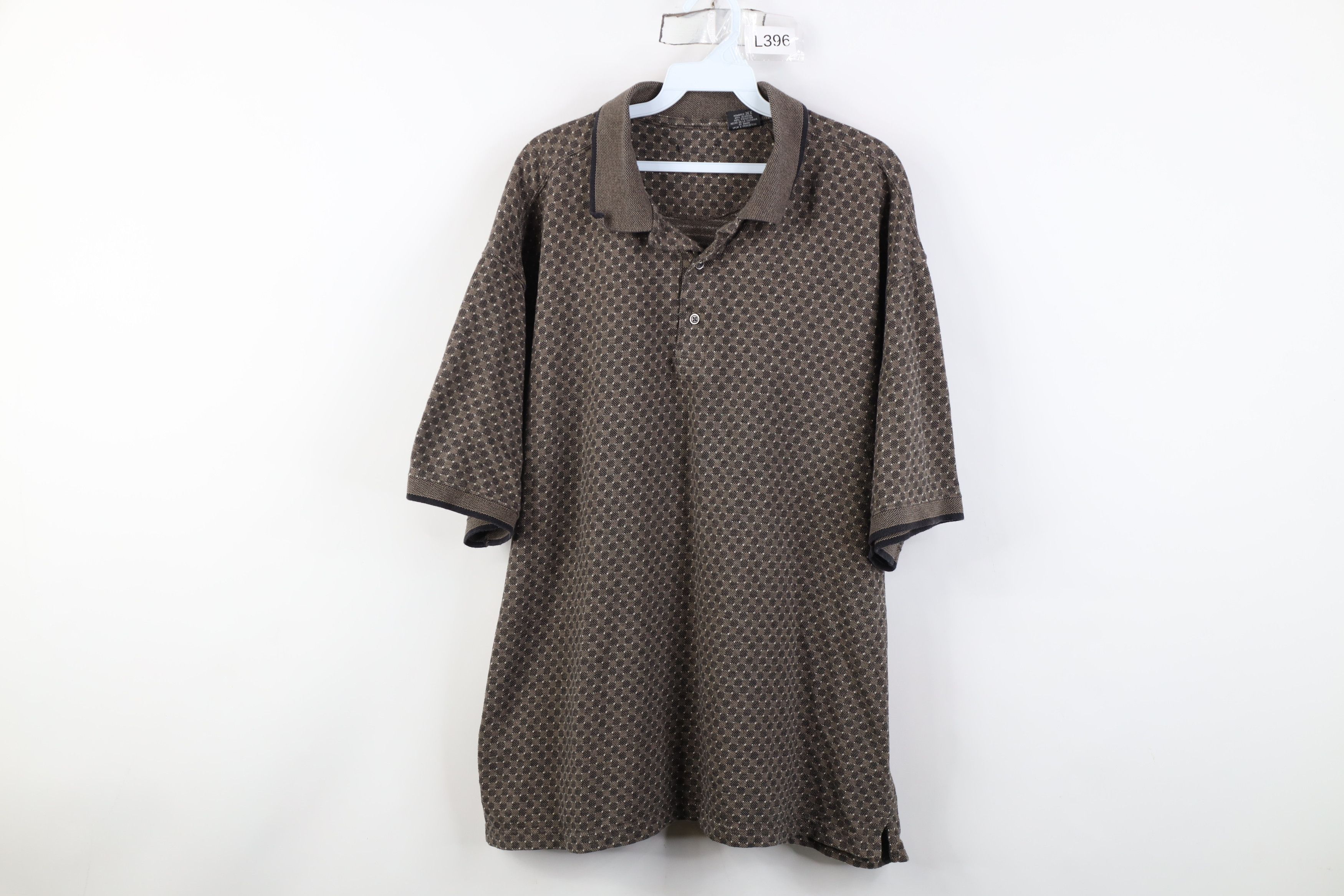 Vintage Vintage 90s Streetwear Checkered Collared Golf Polo Shirt Size US XXL / EU 58 / 5 - 1 Thumbnail