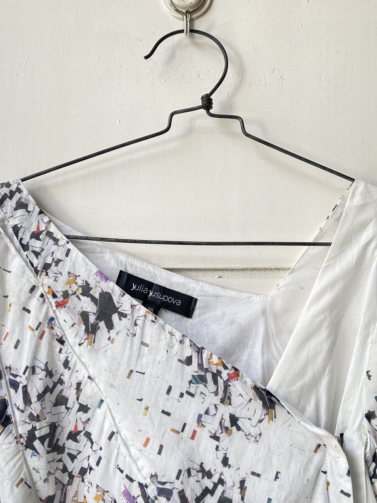 Designer × Japanese Brand YULIA YUSUPOVA White Motive Dress Size XS / US 0-2 / IT 36-38 - 19 Thumbnail