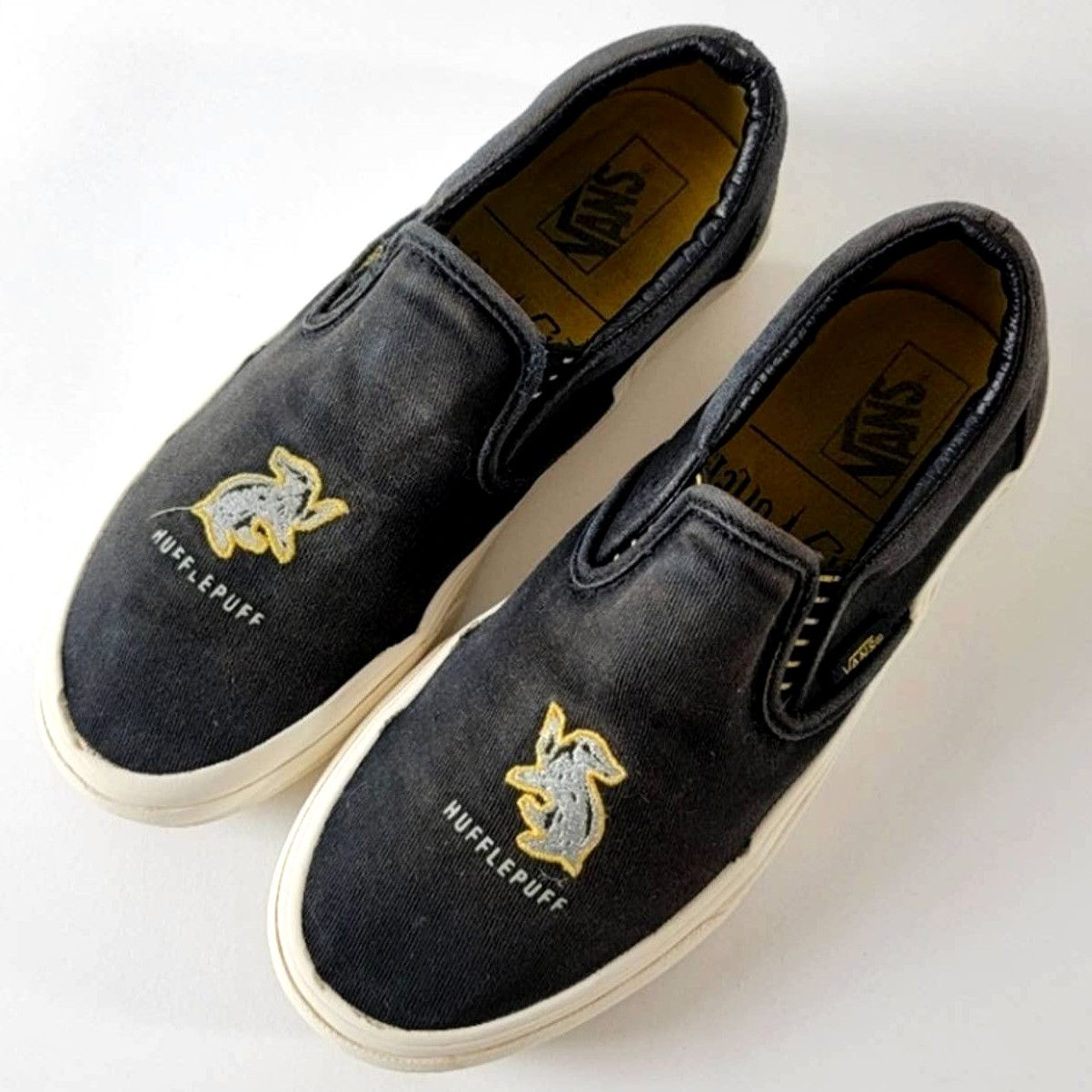 Vans slip fashion on hufflepuff