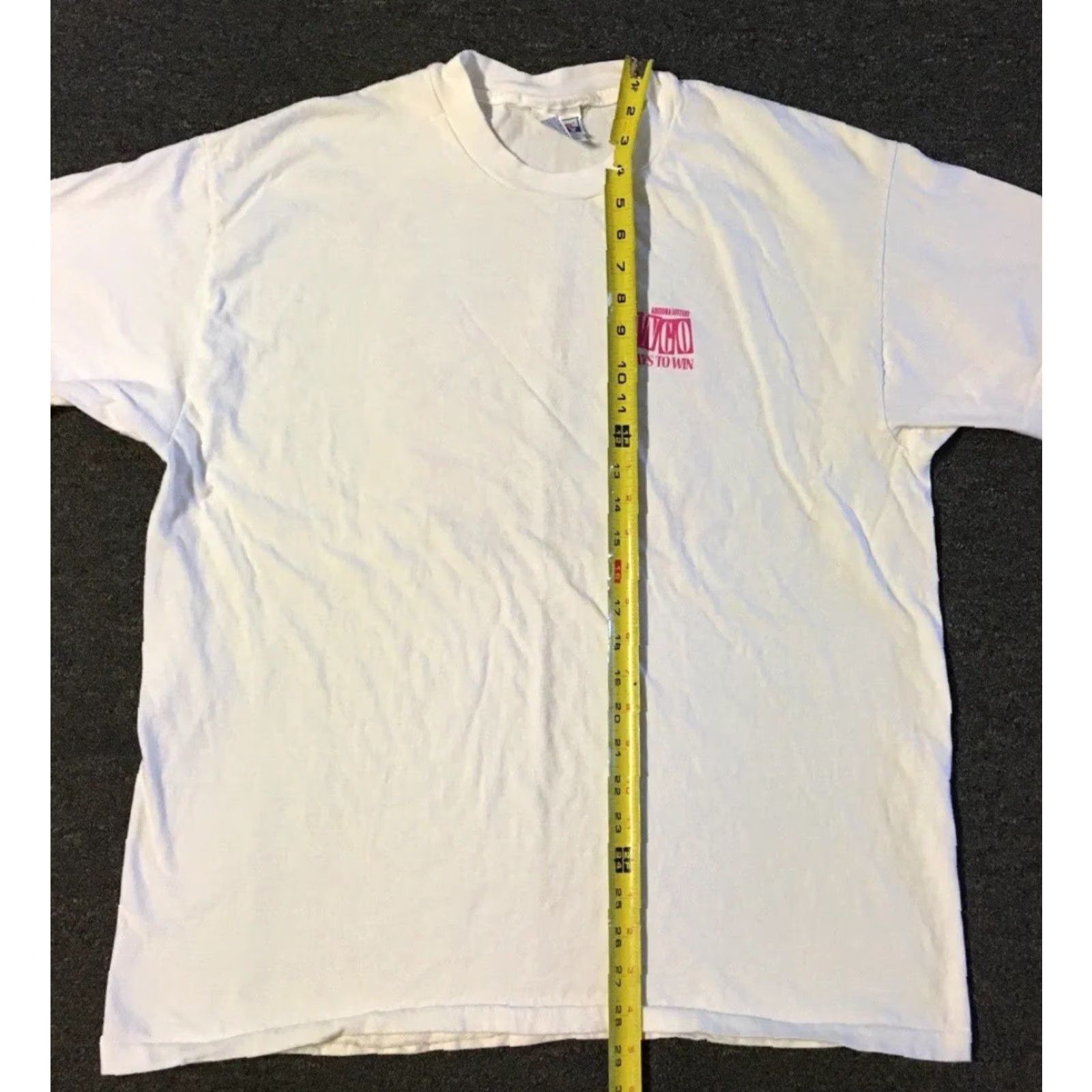 Vintage VINTAGE Arizona Lottery Bingo Scratcher Shirt XL White USA Money Gambling Funny Grunge 90s Size US XL / EU 56 / 4 - 8 Thumbnail
