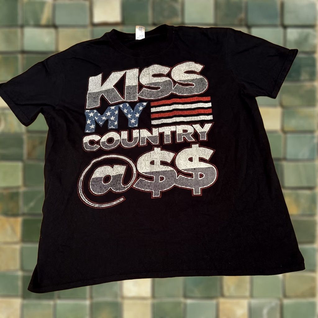 Vintage Blake Shelton American Flag Music Shirt Mens XL Regular Size Black Pre-owned Excellent Shipping Size US XL / EU 56 / 4 - 1 Thumbnail