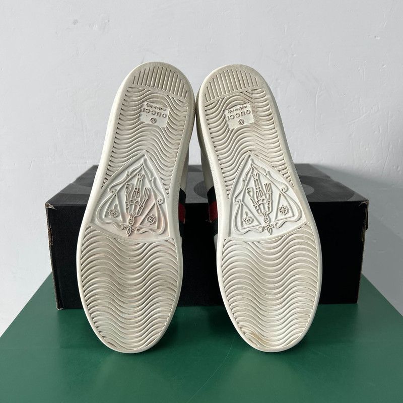 Gucci Gucci Ace Leather Pineapple Embroidered Sneakers -2508 Size US 6 / IT 36 - 2 Thumbnail