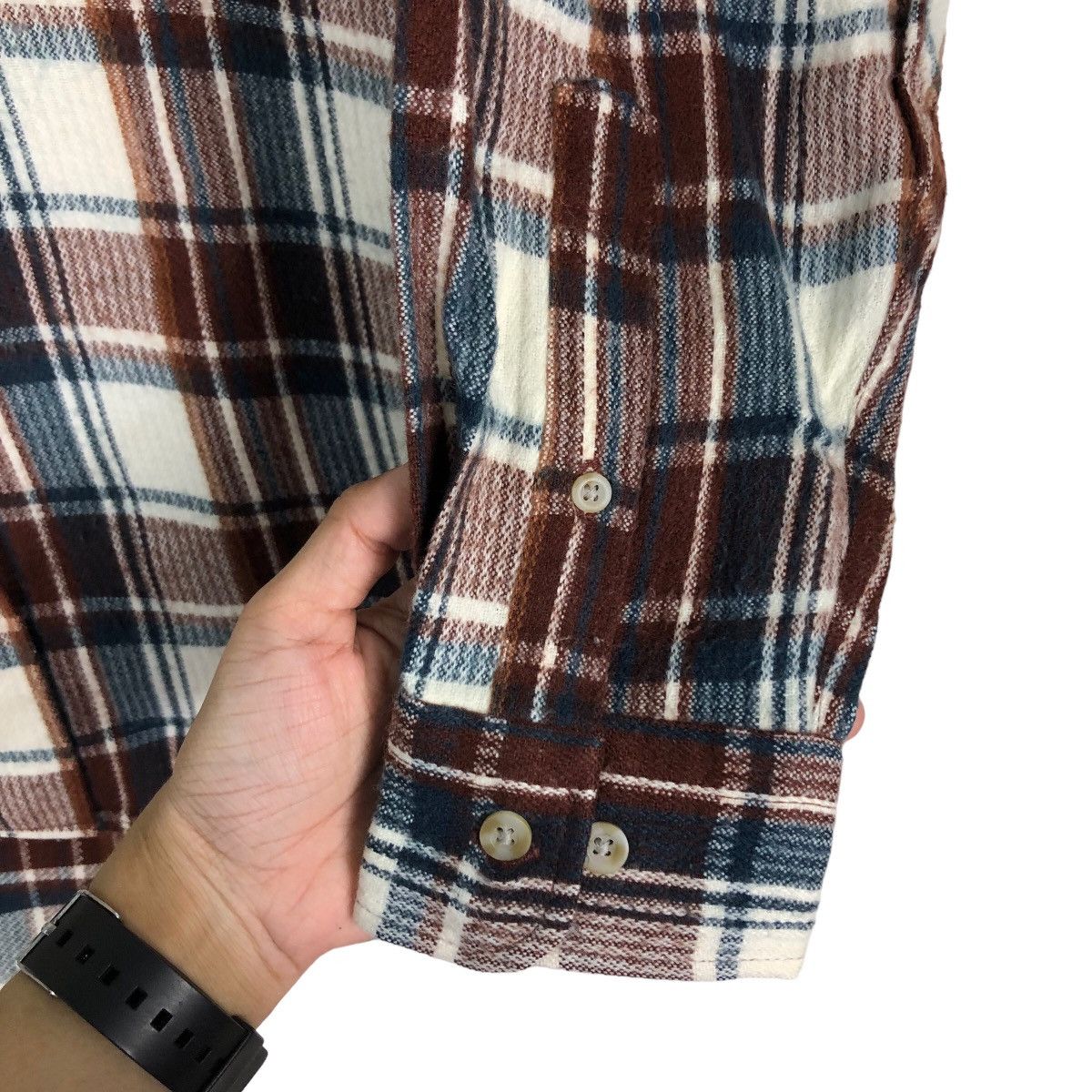 Japanese Brand 🔥Vintage Flannel Shirt Chore Jacket Canterbury Wood Tartan Size US M / EU 48-50 / 2 - 15 Thumbnail