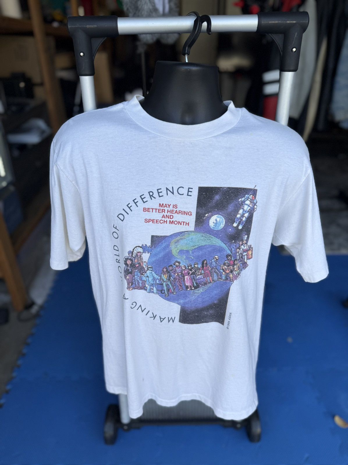 Vintage 1995 Vintage May Better Hearing And Speech Month Size US L / EU 52-54 / 3 - 1 Thumbnail