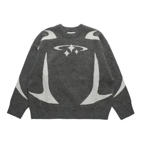Japanese Brand Y2K Black Retro Star Designed Knitted Designer Sweater Size US S / EU 44-46 / 1 - 4 Thumbnail