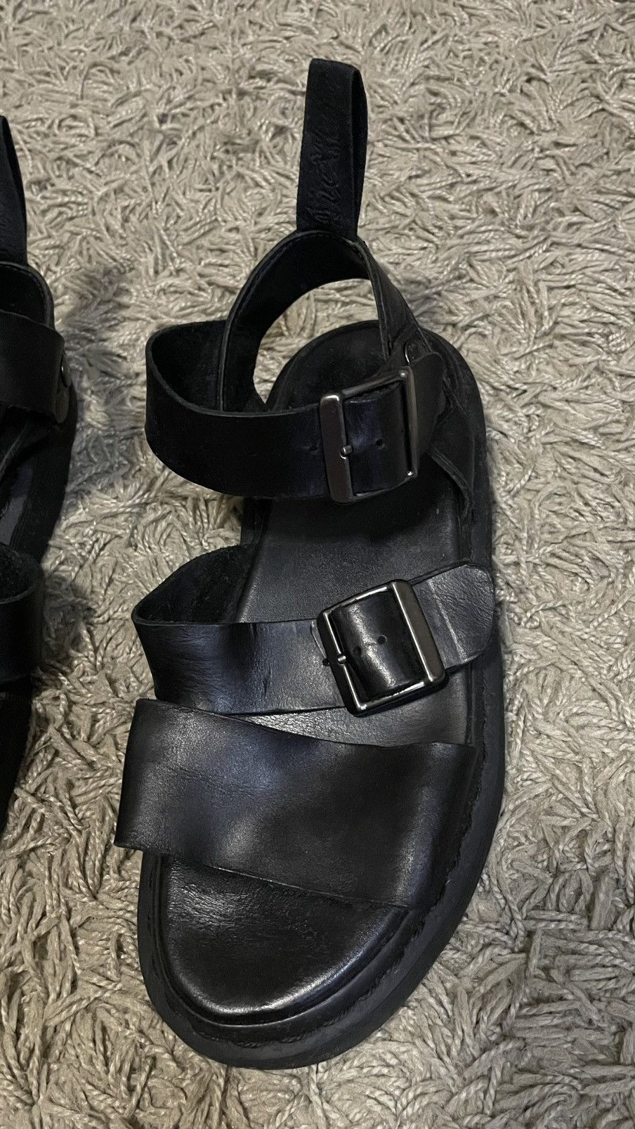 Dr. Martens × Vintage Dr. Martens Women's Voss Leather Strap Sandals Size US 9.5 / IT 39.5 - 3 Thumbnail