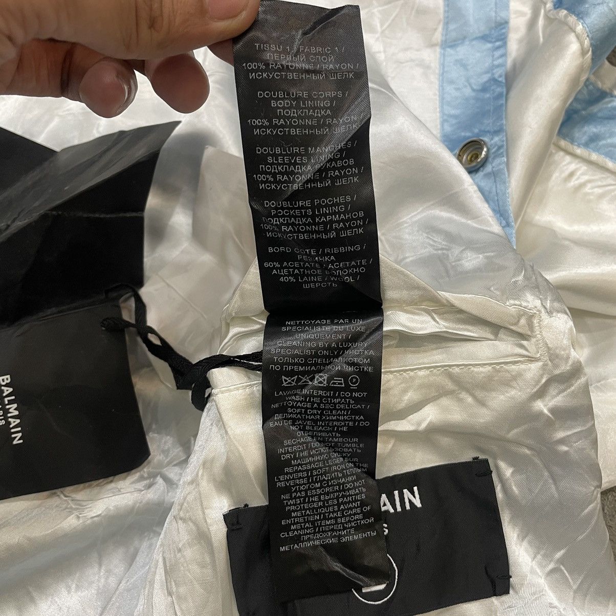 Balmain Jacket Sukajan Varsity Balmain Paris Size US M / EU 48-50 / 2 - 14 Thumbnail