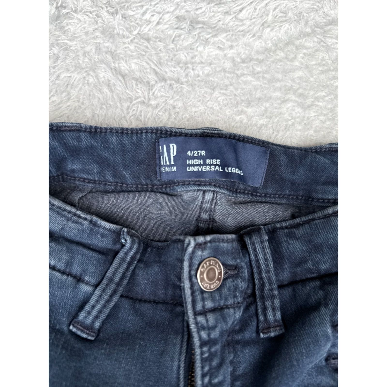 Gap Gap Jeans Womens 4 Blue Denim High Rise Jegging 26x26 Regular - 5-Pocket Cotton Blend Casual Classic Gap 1969 Womens Jeans Size 27" / US 4 / IT 40 - 6 Thumbnail